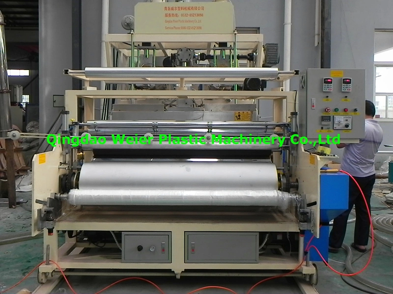 New Design Plastic LLDPE Stretch Film Making Extrusion Machine with Single Extruder and Calender Function