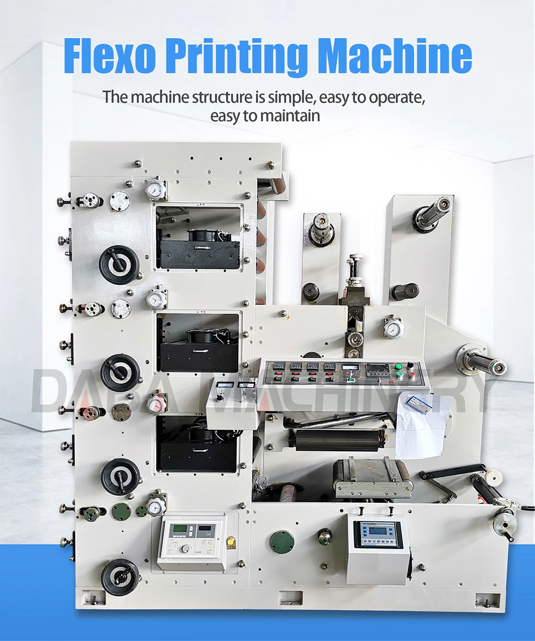 Dbry Series Flexo Printing Machine for Label Paper and Film Printing